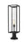 1 Light Outdoor Pier Mounted Fixture | 584PHBR-553PM-BK