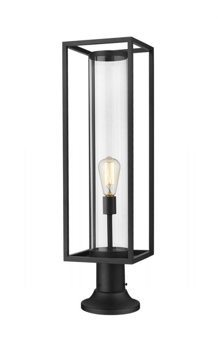1 Light Outdoor Pier Mounted Fixture | 584PHBR-553PM-BK