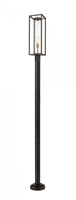 1 Light Outdoor Post Mounted Fixture | 584PHBR-567P-DBZ