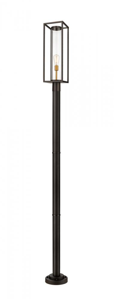 1 Light Outdoor Post Mounted Fixture | 584PHBR-567P-DBZ
