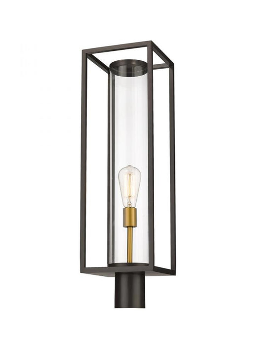 1 Light Outdoor Post Mount Fixture | 584PHBR-DBZ-OBS