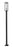 1 Light Outdoor Post Mounted Fixture | 584PHBS-536P-BK