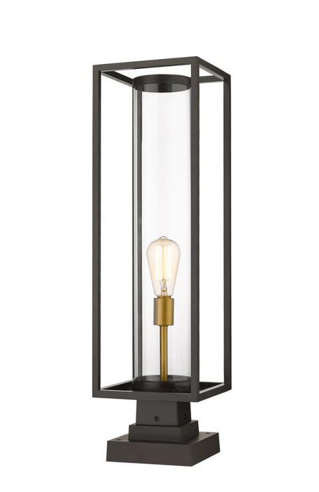 1 Light Outdoor Pier Mounted Fixture | 584PHBS-SQPM-DBZ