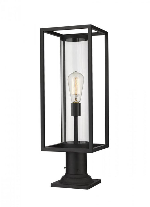 1 Light Outdoor Pier Mounted Fixture | 584PHMR-533PM-BK