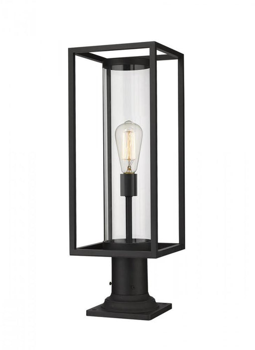 1 Light Outdoor Pier Mounted Fixture | 584PHMR-533PM-BK