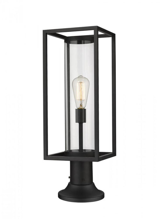 1 Light Outdoor Pier Mounted Fixture | 584PHMR-553PM-BK