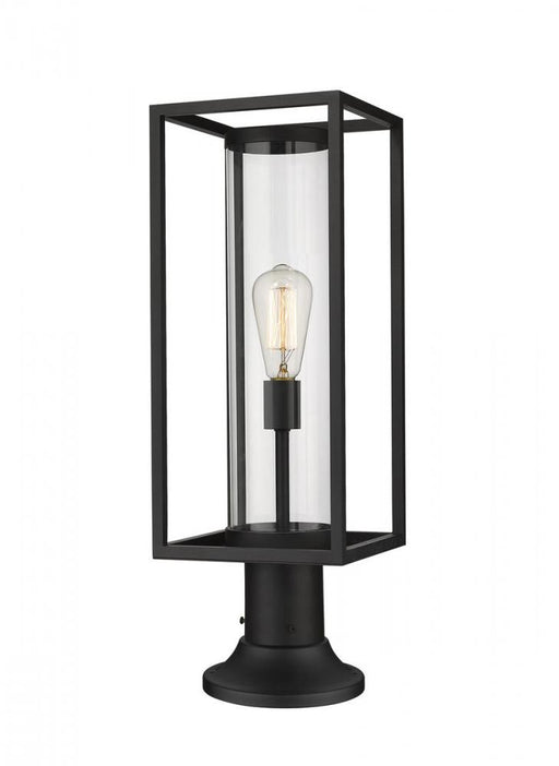 1 Light Outdoor Pier Mounted Fixture | 584PHMR-553PM-BK
