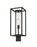 1 Light Outdoor Post Mount Fixture | 584PHMR-BK