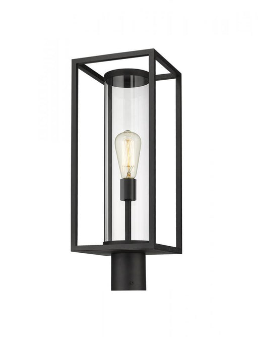 1 Light Outdoor Post Mount Fixture | 584PHMR-BK