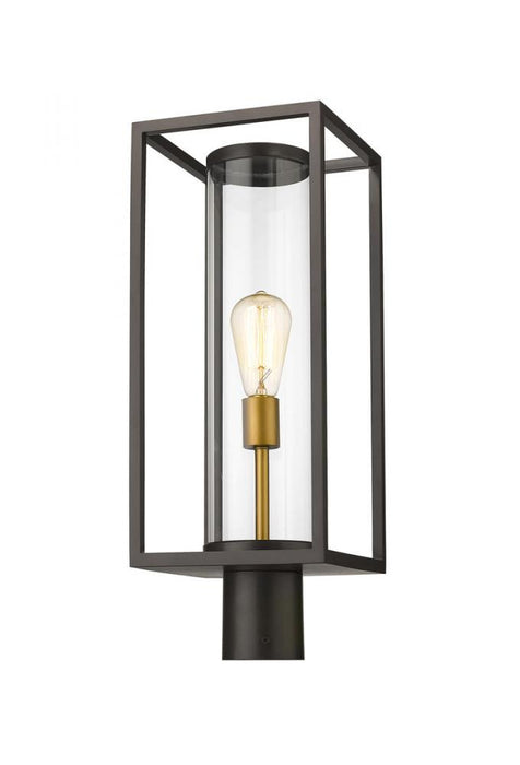 1 Light Outdoor Post Mount Fixture | 584PHMR-DBZ-OBS