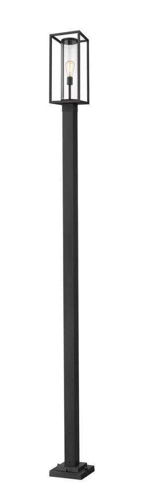 1 Light Outdoor Post Mounted Fixture | 584PHMS-536P-BK