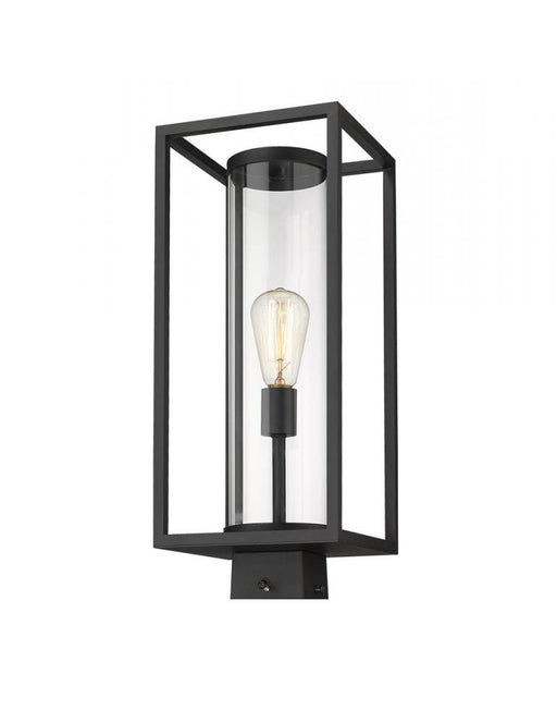 1 Light Outdoor Post Mount Fixture | 584PHMS-BK