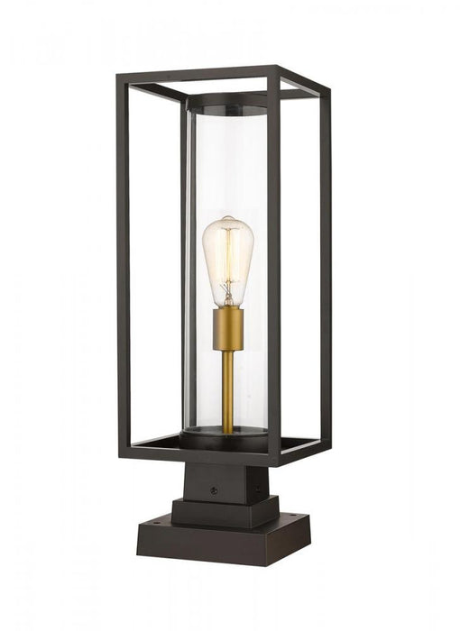 1 Light Outdoor Pier Mounted Fixture | 584PHMS-SQPM-DBZ