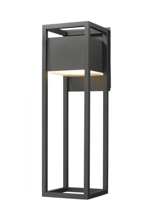 1 Light Outdoor Wall Light | 585B-BK-LED