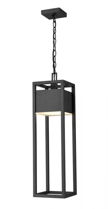 1 Light Outdoor Chain Mount Ceiling Fixture | 585CHB-BK-LED