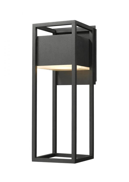 1 Light Outdoor Wall Light | 585M-BK-LED