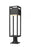 1 Light Outdoor Pier Mounted Fixture | 585PHBR-533PM-BK-LED