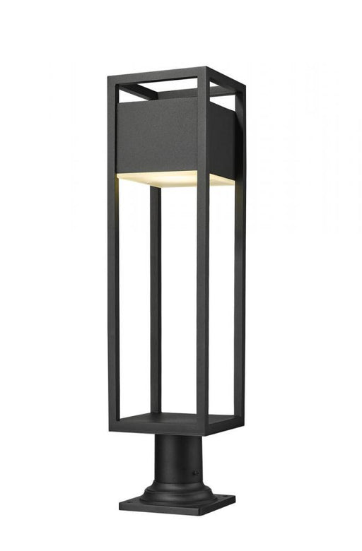 1 Light Outdoor Pier Mounted Fixture | 585PHBR-533PM-BK-LED