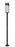 1 Light Outdoor Post Mounted Fixture | 585PHBR-567P-BK-LED