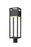 1 Light Outdoor Post Mount Fixture | 585PHBR-BK-LED