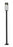 1 Light Outdoor Post Mounted Fixture | 585PHBS-536P-BK-LED