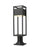 1 Light Outdoor Pier Mounted Fixture | 585PHMR-533PM-BK-LED