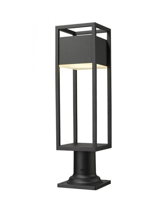1 Light Outdoor Pier Mounted Fixture | 585PHMR-533PM-BK-LED