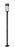 1 Light Outdoor Post Mounted Fixture | 585PHMR-567P-BK-LED