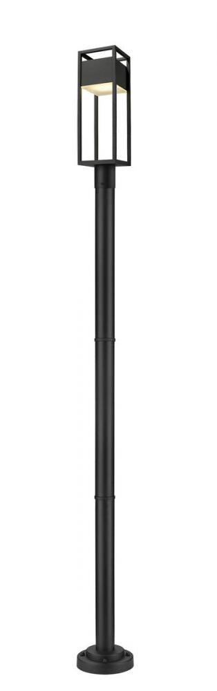 1 Light Outdoor Post Mounted Fixture | 585PHMR-567P-BK-LED