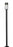 1 Light Outdoor Post Mounted Fixture | 585PHMS-536P-BK-LED