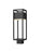 1 Light Outdoor Post Mount Fixture | 585PHMS-BK-LED