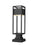 1 Light Outdoor Pier Mounted Fixture | 585PHMS-SQPM-BK-LED