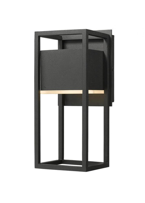 1 Light Outdoor Wall Light | 585S-BK-LED