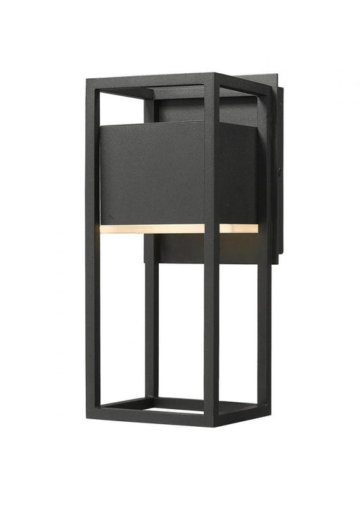 1 Light Outdoor Wall Light | 585S-BK-LED
