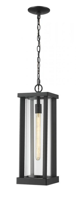 1 Light Outdoor Chain Mount Ceiling Fixture | 586CHB-BK