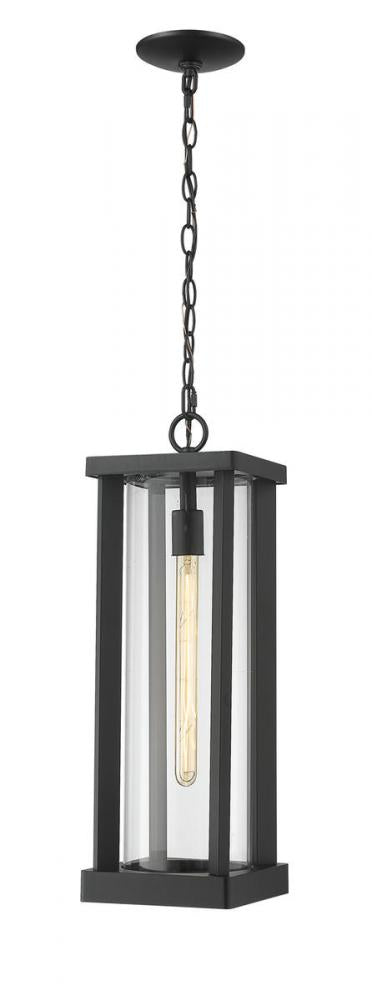 1 Light Outdoor Chain Mount Ceiling Fixture | 586CHB-BK
