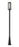 1 Light Outdoor Post Mounted Fixture | 586PHBR-519P-BK