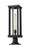 1 Light Outdoor Pier Mounted Fixture | 586PHBR-533PM-BK