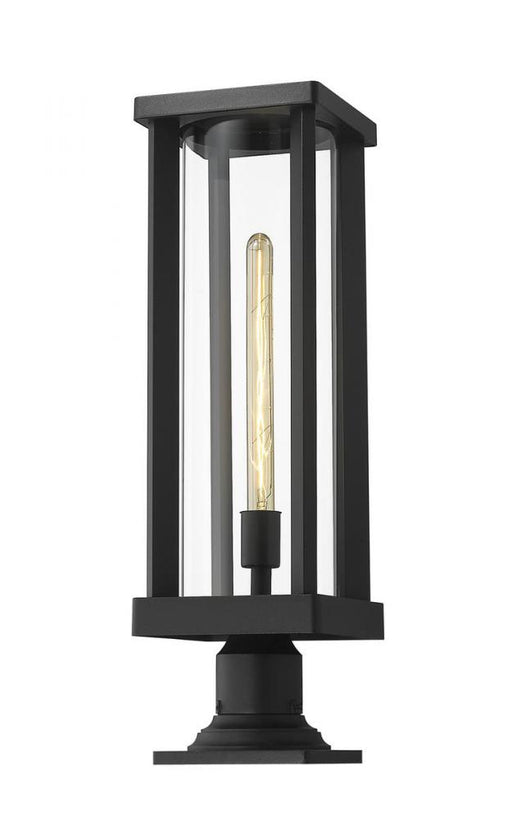 1 Light Outdoor Pier Mounted Fixture | 586PHBR-533PM-BK
