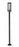 1 Light Outdoor Post Mounted Fixture | 586PHBR-567P-BK