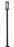 1 Light Outdoor Post Mounted Fixture | 586PHBS-536P-BK