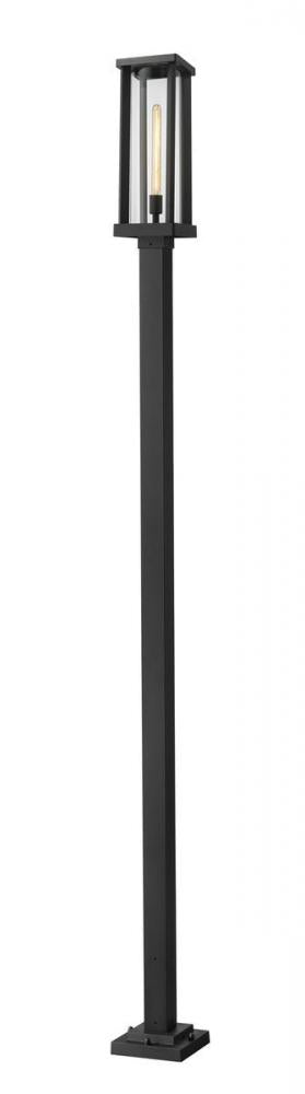 1 Light Outdoor Post Mounted Fixture | 586PHBS-536P-BK