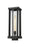 1 Light Outdoor Post Mount Fixture | 586PHBS-BK