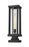 1 Light Outdoor Pier Mounted Fixture | 586PHBS-SQPM-BK