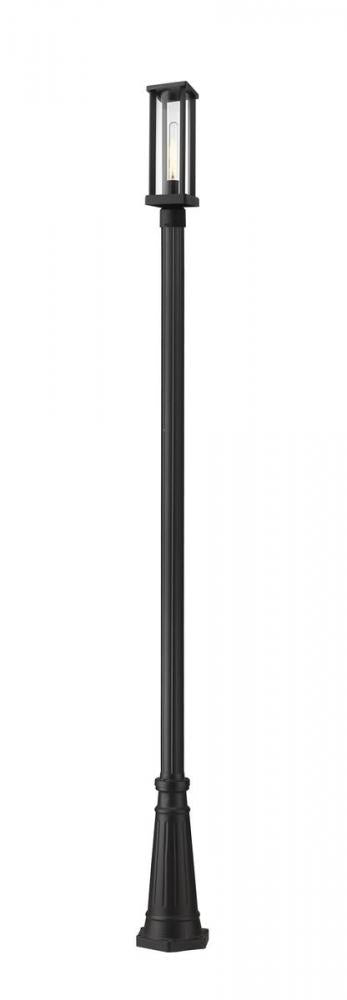 1 Light Outdoor Post Mounted Fixture | 586PHMR-519P-BK