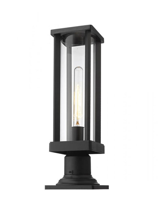 1 Light Outdoor Pier Mounted Fixture | 586PHMR-533PM-BK