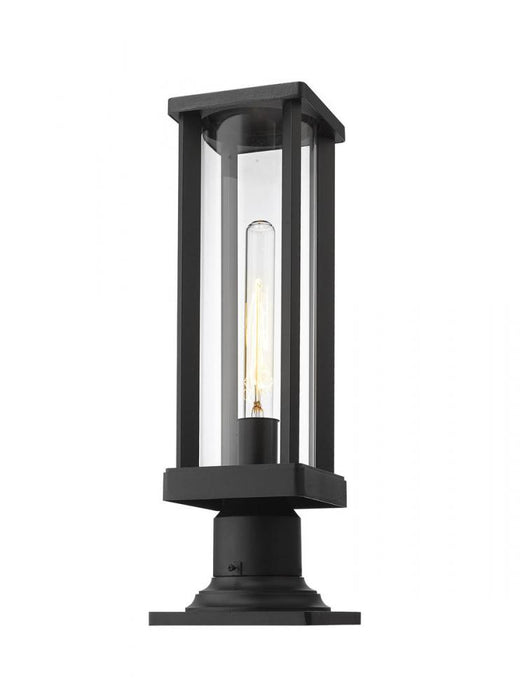 1 Light Outdoor Pier Mounted Fixture | 586PHMR-533PM-BK