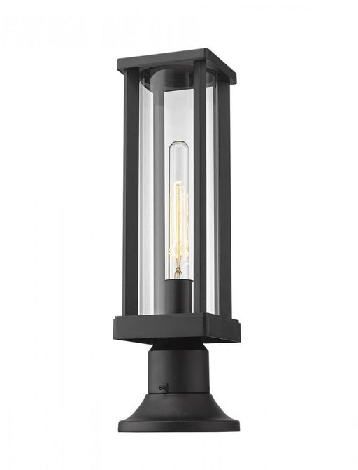 1 Light Outdoor Pier Mounted Fixture | 586PHMR-553PM-BK