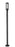 1 Light Outdoor Post Mounted Fixture | 586PHMR-567P-BK