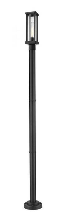 1 Light Outdoor Post Mounted Fixture | 586PHMR-567P-BK